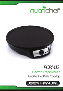 Manual Nutrichef PCRM12 Crepe Maker