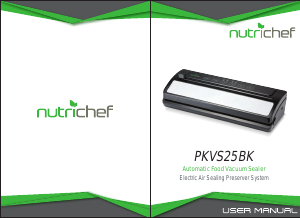 Manual Nutrichef PKVS25BK Vacuum Sealer