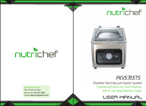 Manual Nutrichef PKVS70STS Vacuum Sealer