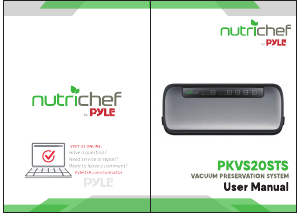 Manual Nutrichef PKVS20STS Vacuum Sealer
