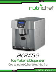 Manual Nutrichef PICEM75.5 Ice Cube Maker