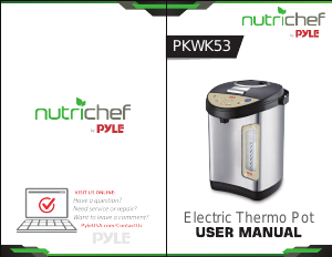Manual Nutrichef PKWK53.6 Water Dispenser