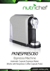 Handleiding Nutrichef PKNESPRESO60 Espresso-apparaat