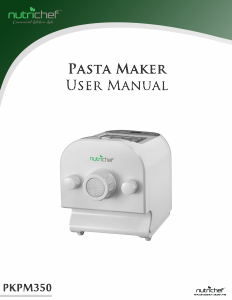 Manual Nutrichef PKPM350 Pasta Machine