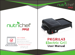 Handleiding Nutrichef PKGRIL43.5 Bakplaat