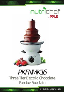 Manual Nutrichef PKFNMK16.5 Chocolate Fountain