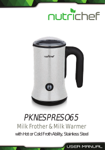 Manual Nutrichef PKNESPRESO65 Milk Frother