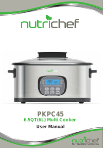 Handleiding Nutrichef PKPC45 Multicooker