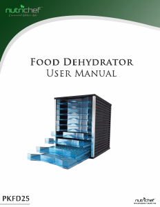 Manual Nutrichef PKFD25 Food Dehydrator