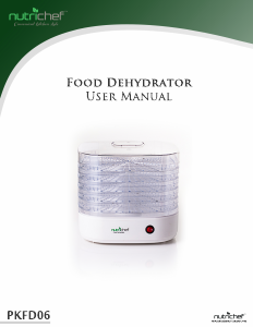 Manual Nutrichef PKFD06 Food Dehydrator