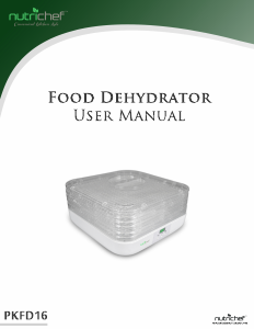 Manual Nutrichef PKFD16 Food Dehydrator