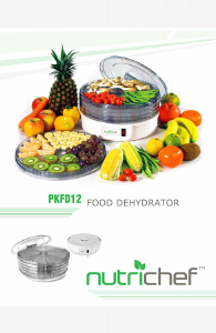 Manual Nutrichef PKFD12 Food Dehydrator