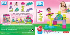 Manual Mega Bloks set GKX77 First Builders Lil fairies flower garden