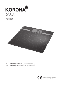 Manual Korona 73550 Daria Scale