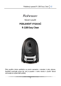 Manuál Rohnson R-1180 Easy Clean Vysavač