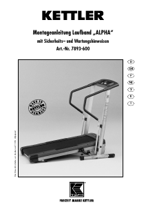 Manual de uso Kettler Alpha Cinta de correr