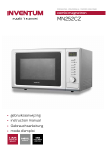 Manual Inventum MN252CZ Microwave