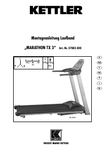 Manual de uso Kettler Marathon TX3 Cinta de correr