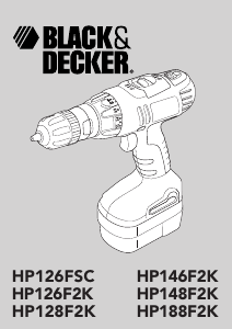 Bruksanvisning Black and Decker HP188F2K Drill-skrutrekker