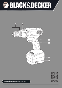 Käyttöohje Black and Decker EPC96 Porakone-ruuvinväännin