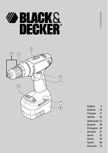 Bruksanvisning Black and Decker CP14 Borrskruvdragare