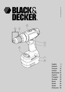 Bruksanvisning Black and Decker CP142 Drill-skrutrekker