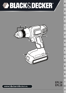 Brugsanvisning Black and Decker EPL188 Bore-skruemaskine