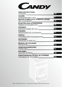 Mode d’emploi Candy CCE5503W Cuisinière