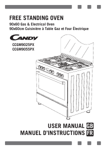 Manual Candy CCGM9055PX Range