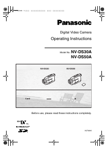 Manual Panasonic NV-DS30A Camcorder