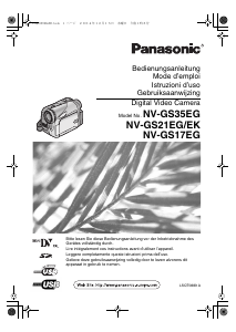 Bedienungsanleitung Panasonic NV-GS35EG Camcorder