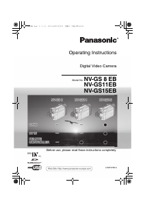 Manual Panasonic NV-GS8EB Camcorder