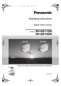 Manual Panasonic NV-GS11GN Camcorder