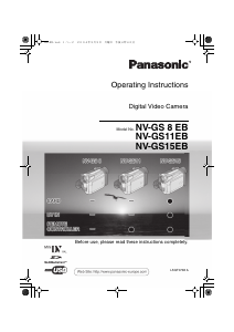 Manual Panasonic NV-GS15EB Camcorder