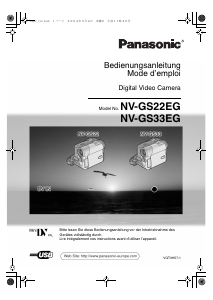 Mode d’emploi Panasonic NV-GS22EG Caméscope