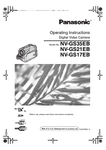 Manual Panasonic NV-GS17EB Camcorder