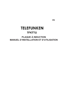 Mode d’emploi Telefunken TFKTTI2 Table de cuisson