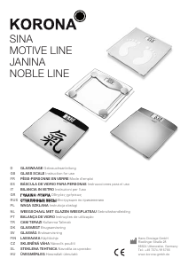 Manual de uso Korona Motive Line Báscula