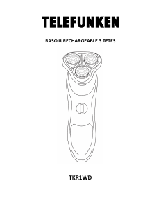 Mode d’emploi Telefunken TKR1WD Rasoir électrique