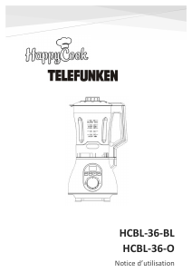 Mode d’emploi Telefunken HCBL-36-BL HappyCook Blender chauffant