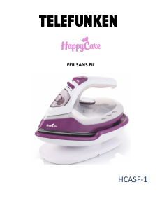Manual Telefunken HCASF-1 HappyCare Iron