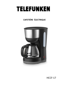 Manual de uso Telefunken HCCF-17 Máquina de café