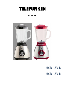 Mode d’emploi Telefunken HCBL-33-B Blender