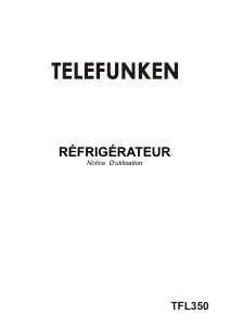 Mode d’emploi Telefunken TFL350 Réfrigérateur