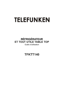 Mode d’emploi Telefunken TFKTT140 Réfrigérateur