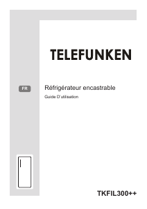 Mode d’emploi Telefunken TKFIL300++ Réfrigérateur