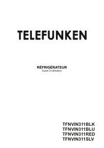 Mode d’emploi Telefunken TFNVIN311BLK Réfrigérateur