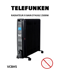 Handleiding Telefunken VCBH5 Kachel