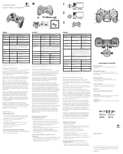 Manual de uso Logitech F710 Mando