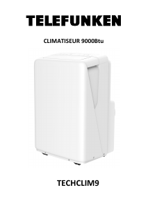 Mode d’emploi Telefunken TECHCLIM9 Climatiseur